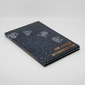 Geschlossenes Album Die zwölf Sternzeichen mit Goldbarren-Gedenkmünzen