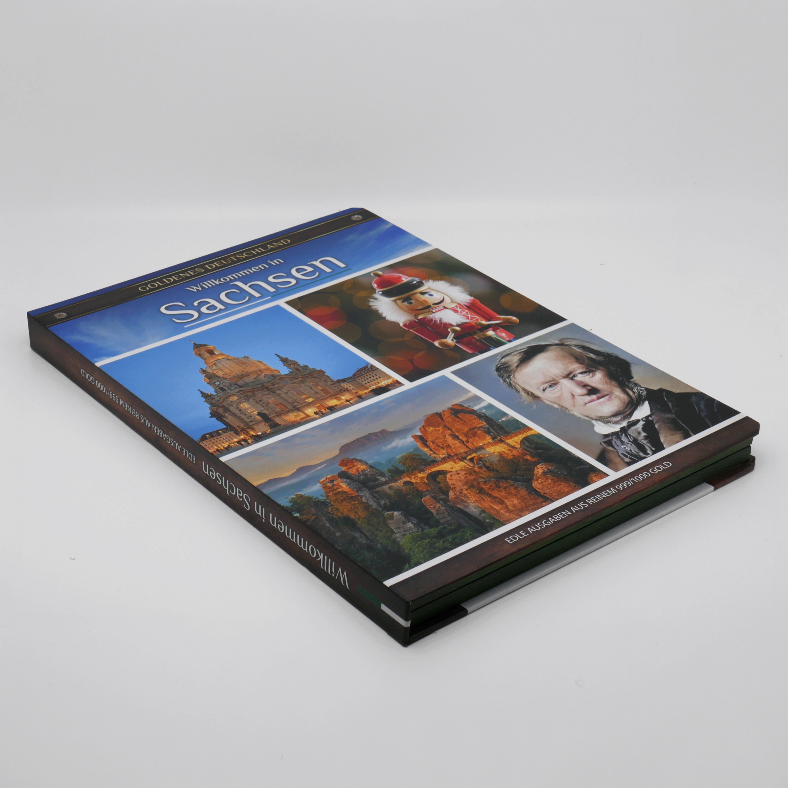 Sammelalbum mit Sachsen Goldausgaben