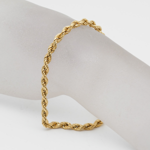 Armband aus 750 Gelbgold in Kordeloptik