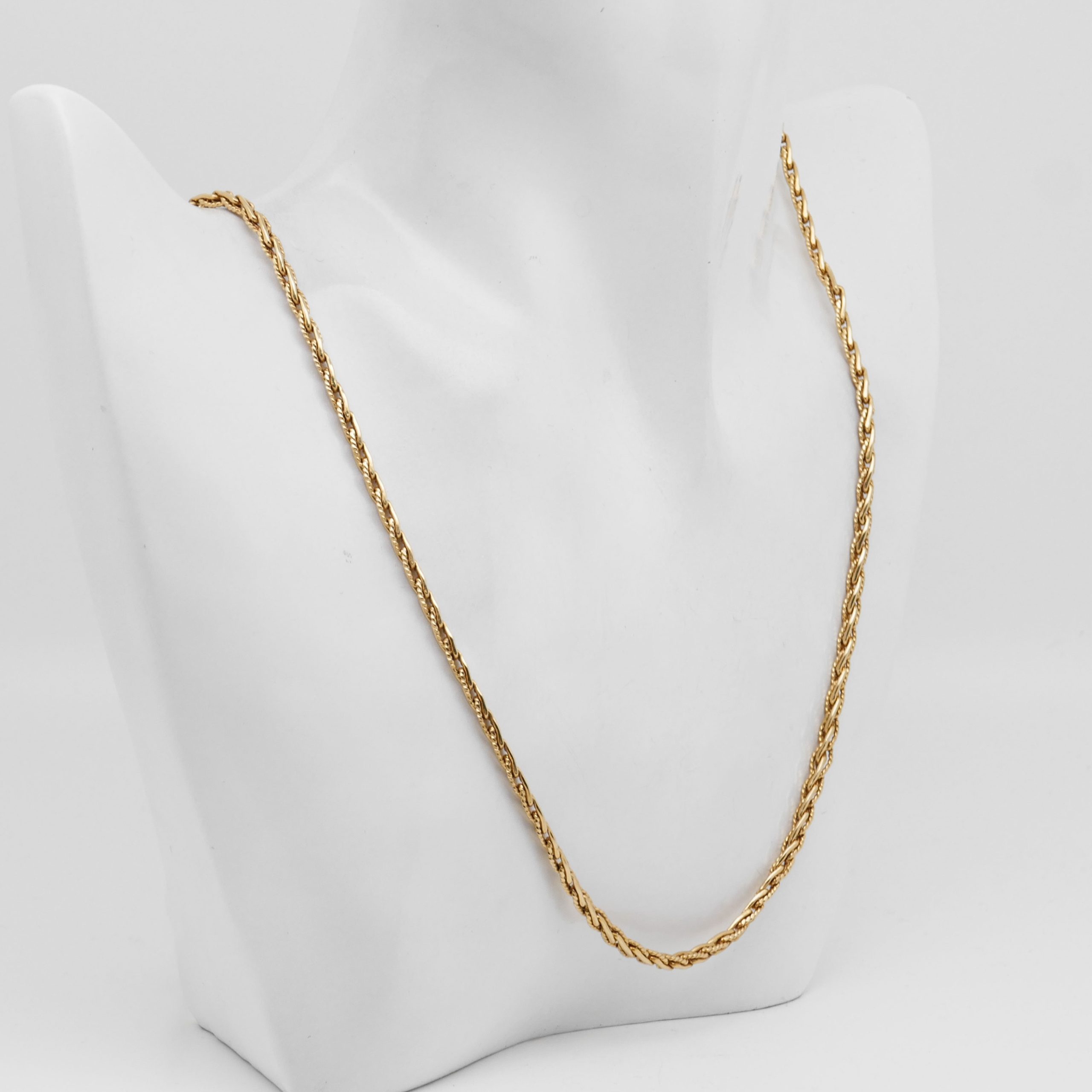 Lange Endlos-Halskette aus 585 Gold mit 90 cm Länge