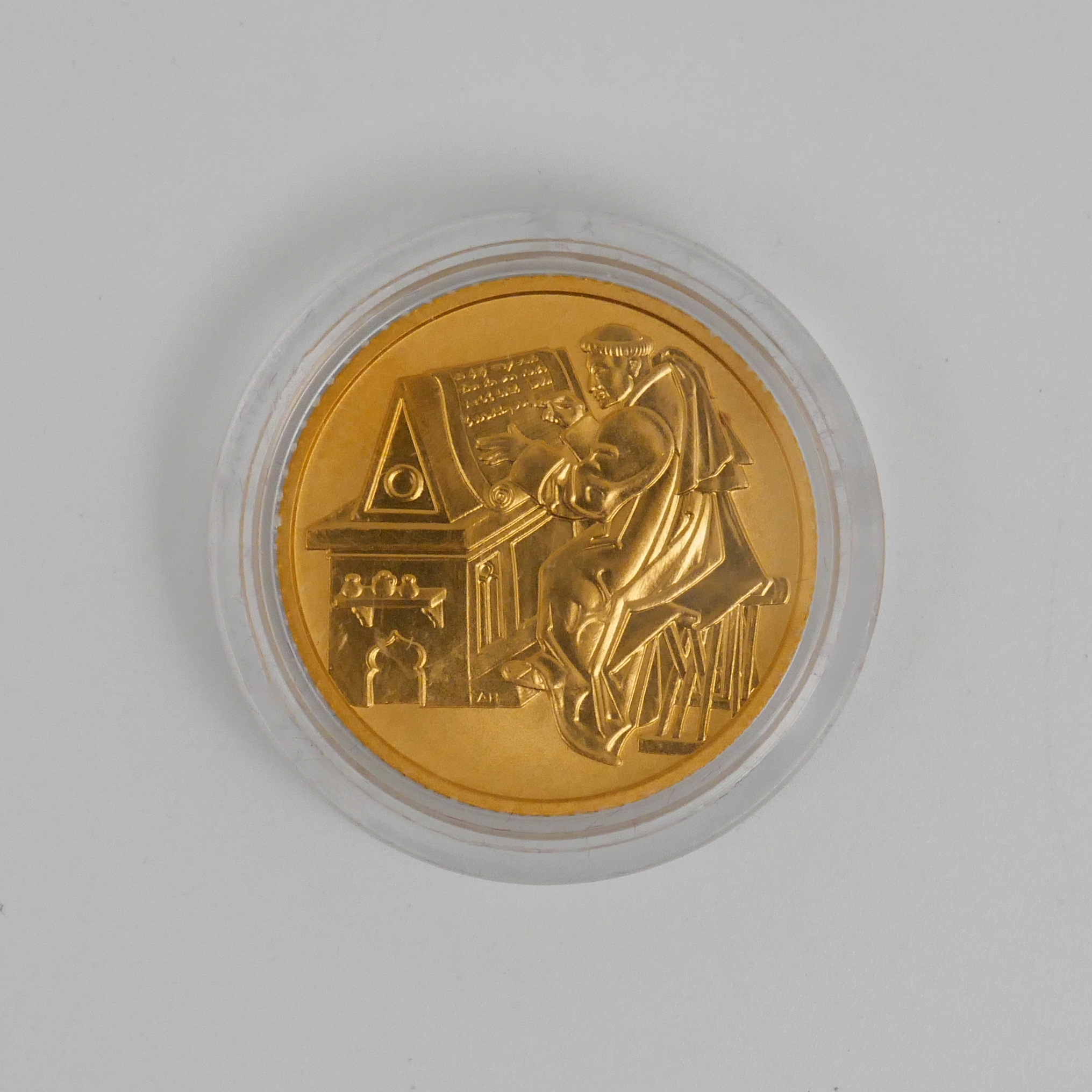 Vorderseite der österreichischen 50 Euro Goldmünze 2002