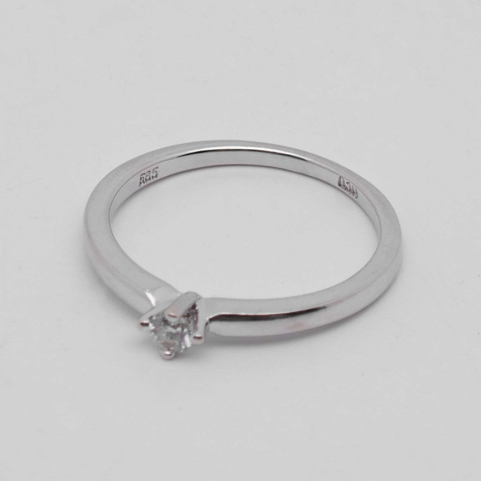 Punze 585 0.10 im Diamant Solitärring