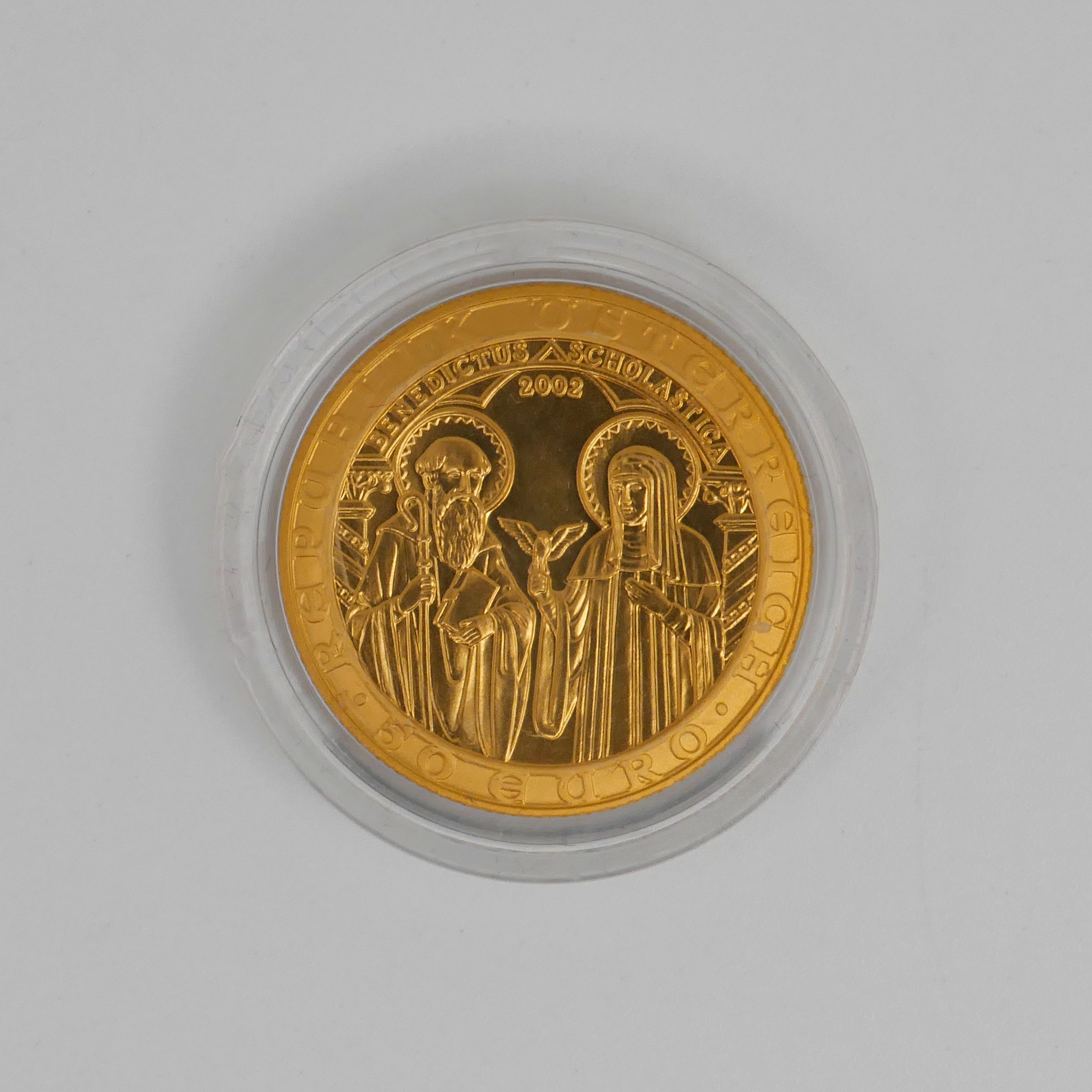 Rückseite der österreichischen Goldmünze von 2002