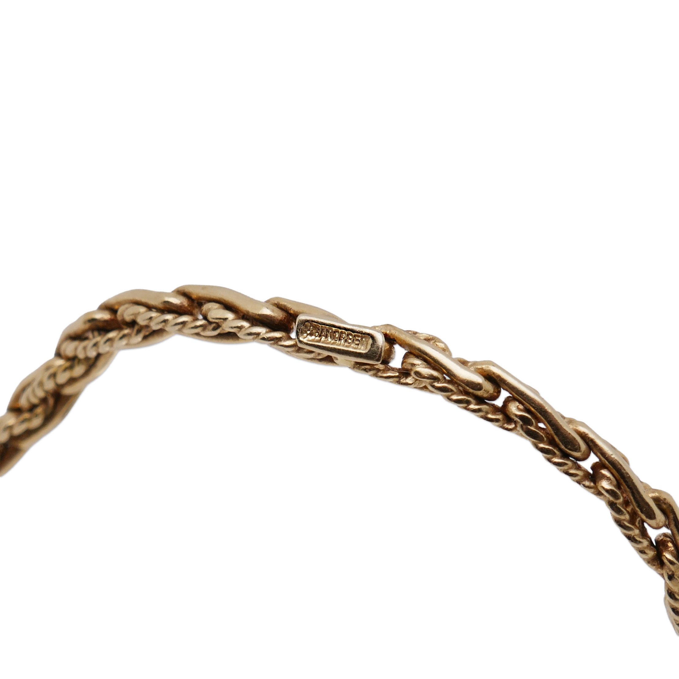 Kennzeichnung HANDARBEIT an der 585 Goldkette