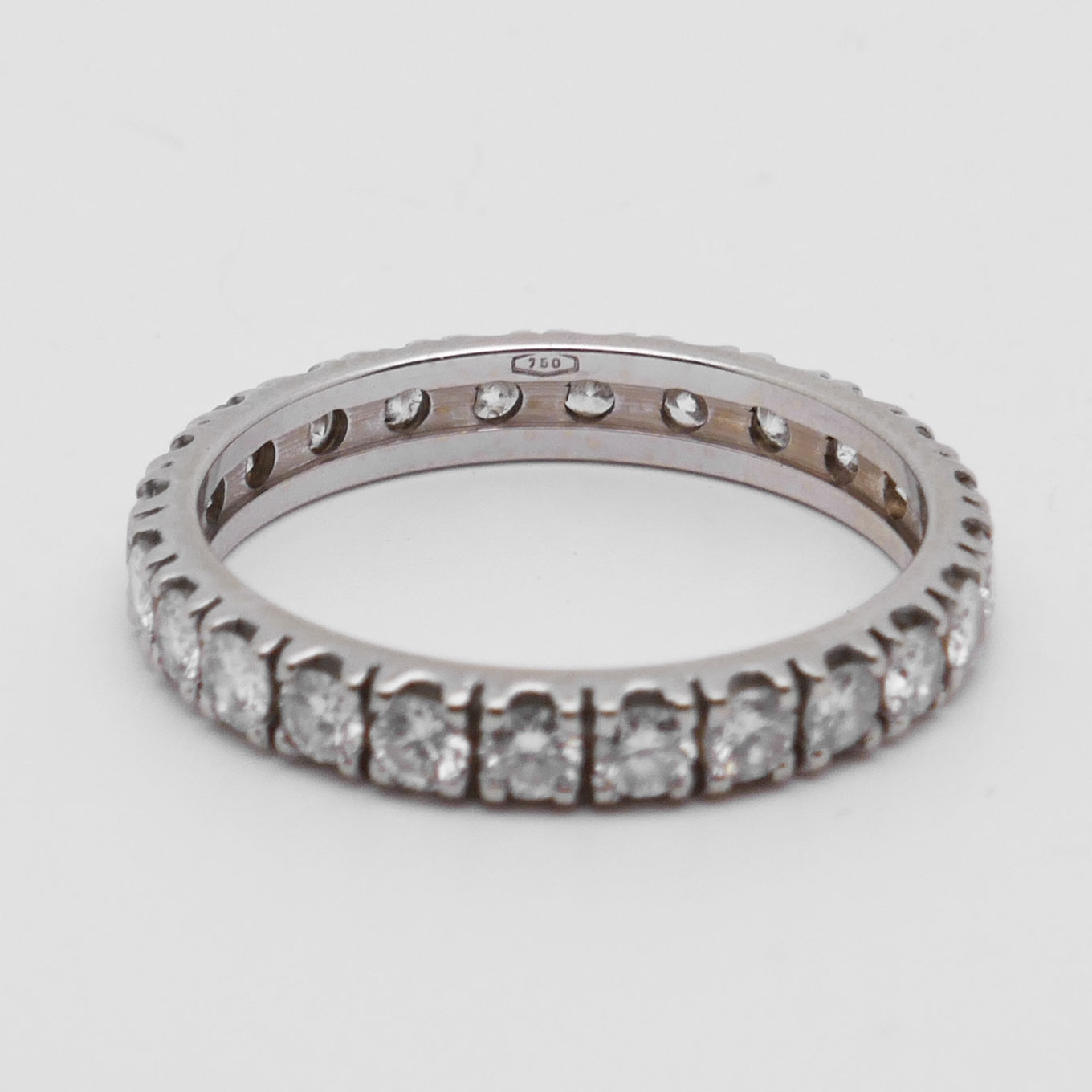 750 Punze im Diamant Memory Ring